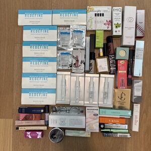 NEW 50 PIECE RESELLER LOT Makeup skincare CLINIQUE Morphe Lauder Saie Mario